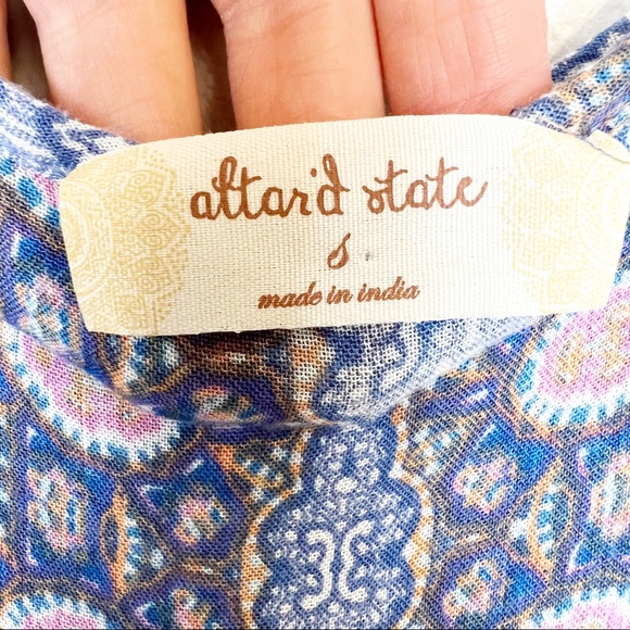 Altar'd State Sleeveless Maxi Dress Blue Size Small - Picture 8 of 8